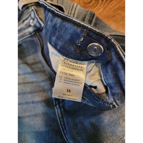 KANCAN Youth Girls Signature High Rise Slim Fit Ankle Skinny Jeans, Size 16 EUC - Picture 5 of 6